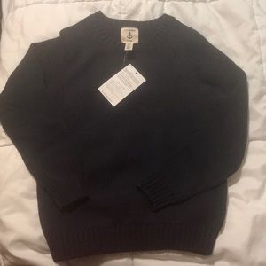 Boys Lands end crew neck sweater. Navy blue